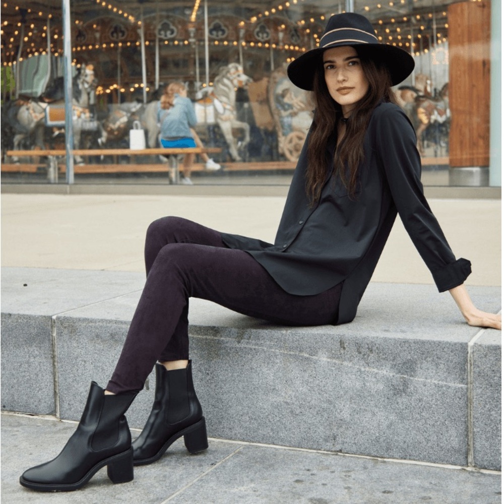 Lysse Hi Waist Suede Leggings